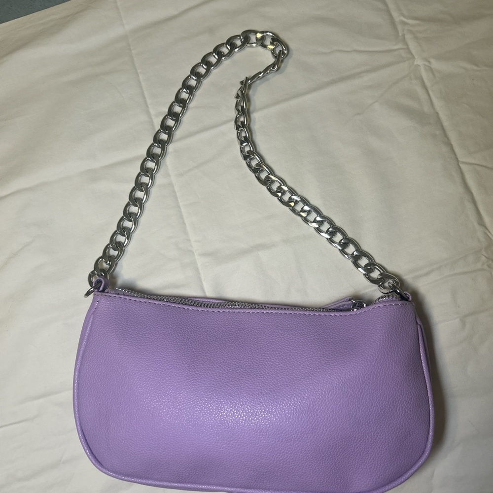 Forever 21 Purple Chain Shoulder Bag